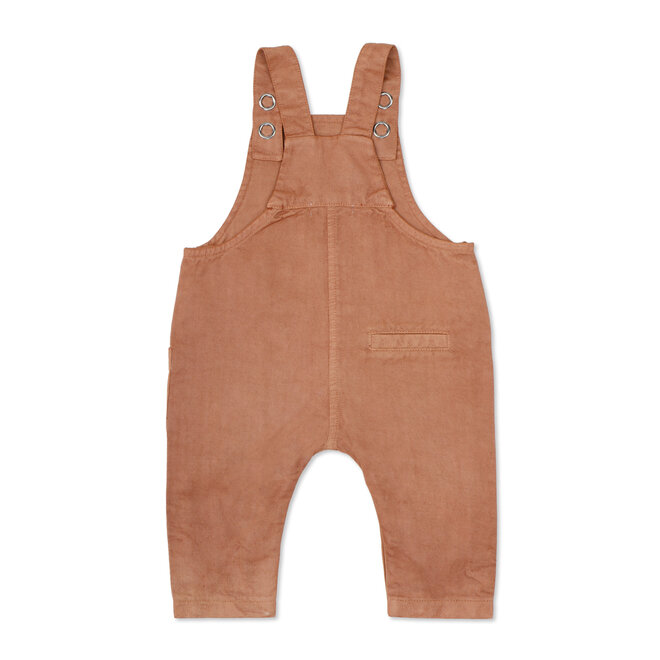 Phil & Phae - Twill baby dungarees Clay