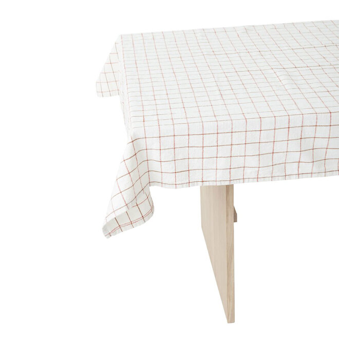 OYOY - Grid Tablecloth Off white - 200x140 cm
