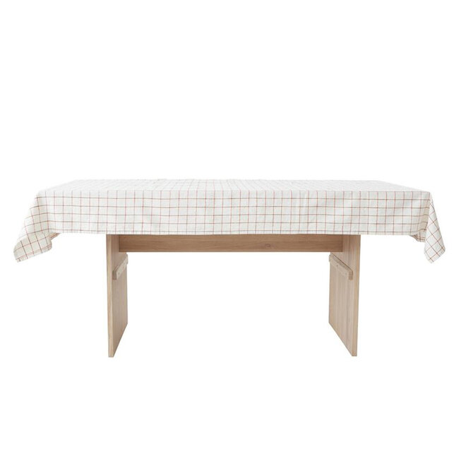 OYOY - Grid Tablecloth Off white - 200x140 cm