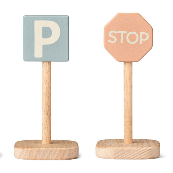 Liewood - Village Traffic Signs 4-Pack Mustard