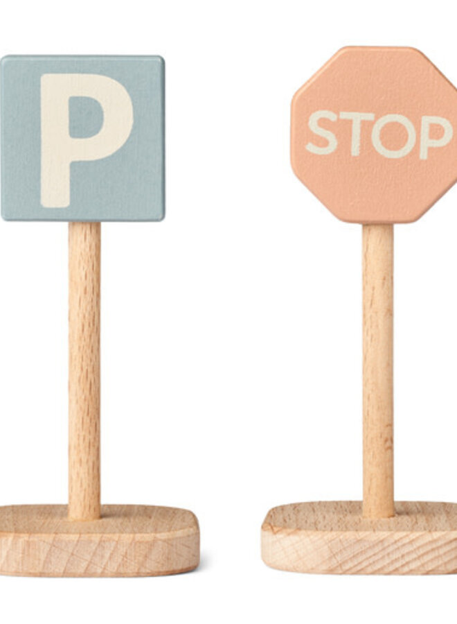 Liewood - Village Traffic Signs 4-Pack Mustard