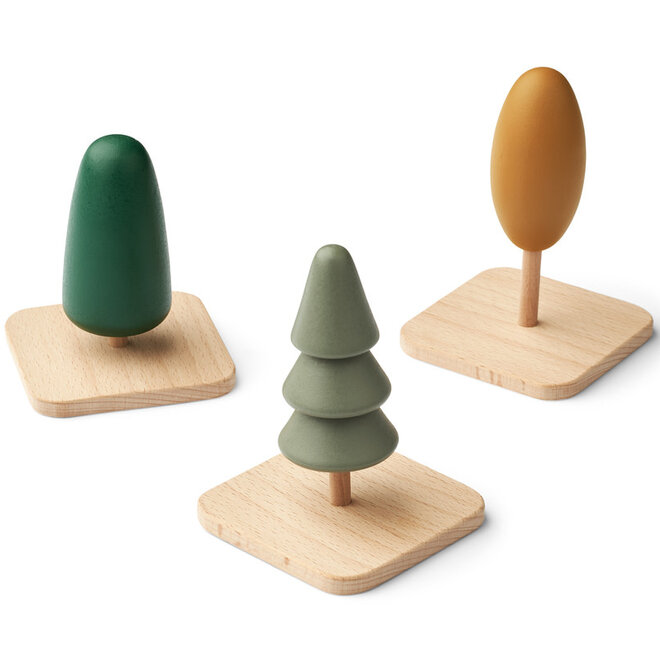 Liewood - Village Trees 3-Pack Faune green