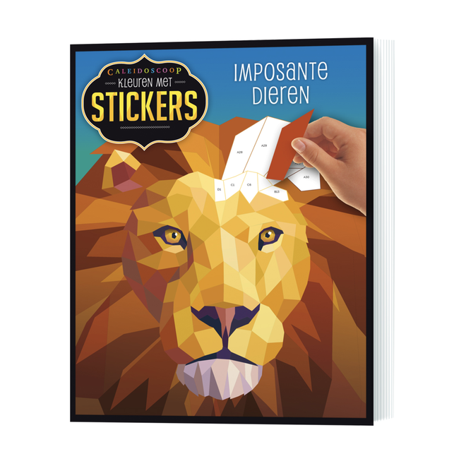 Kleuren met stickers - Imposante dieren