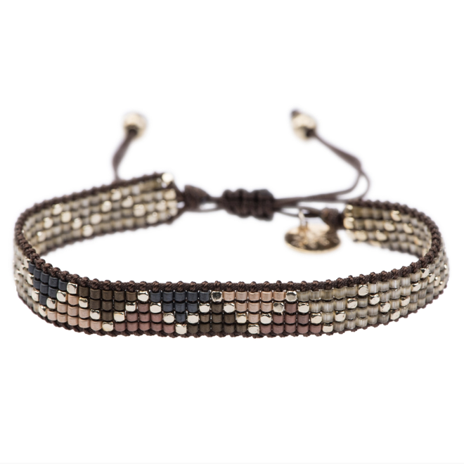 Meet Coco - Gigi brown multicolor gold armband