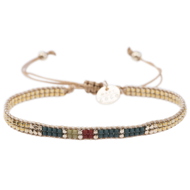 Meet Coco - Julia petrol gold armband