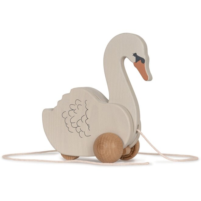 Konges Slojd - Wooden pull swan