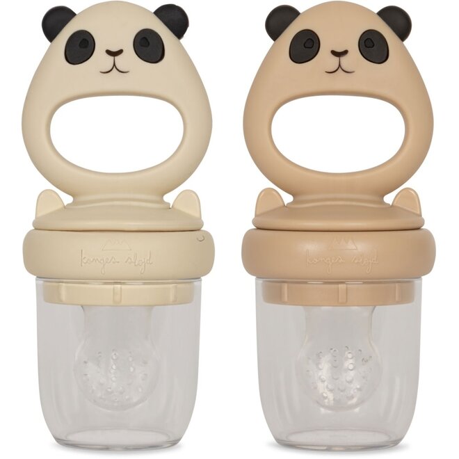 Konges Slojd - Silicone fruit feeding pacifier panda