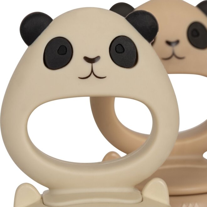 Konges Slojd - Silicone fruit feeding pacifier panda