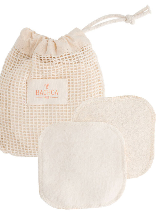 Bachca - 7 reusable cotton pads (incl. laundry bag)