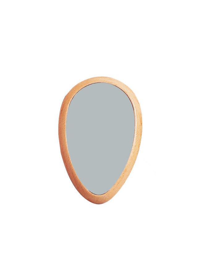 Bachca - Houten spiegeltje in katoenen zakje