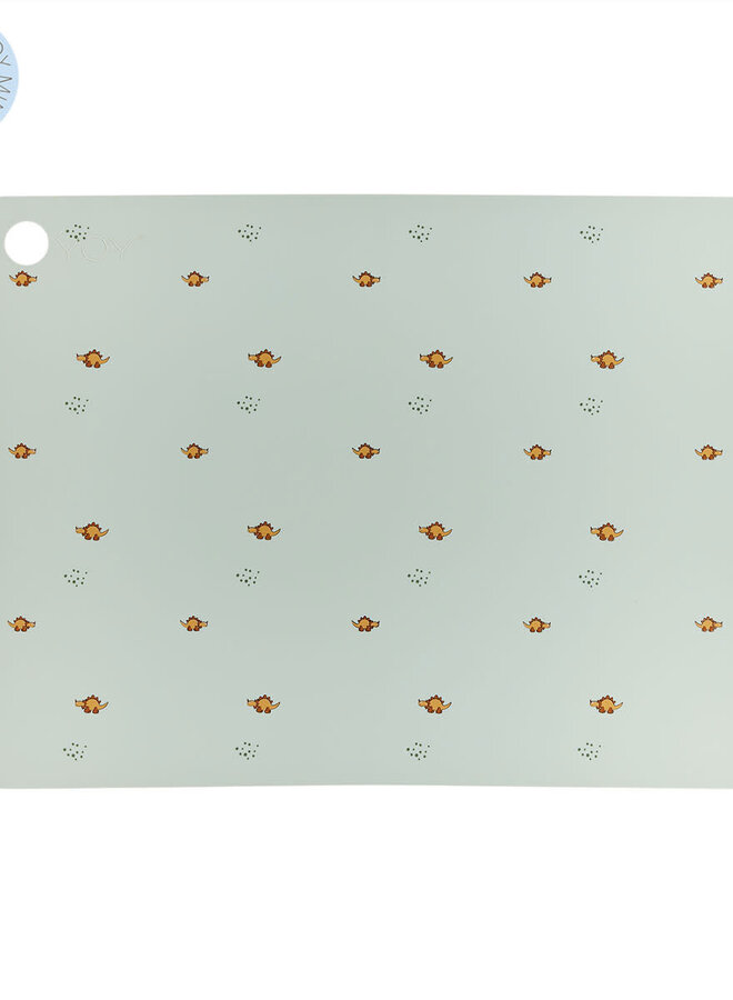 OYOY - Placemat Billy Dino Pale green