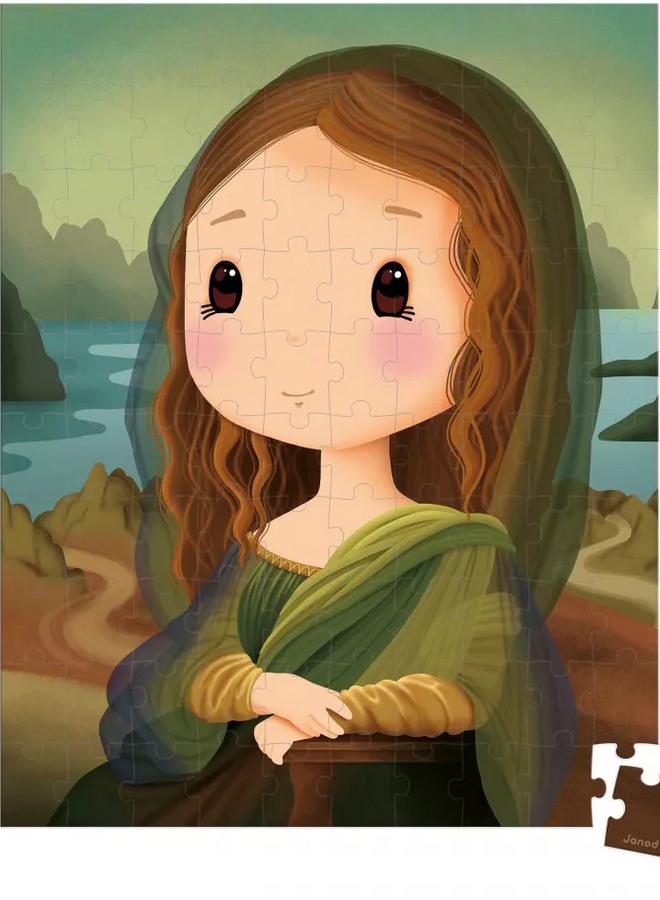 Janod - Puzzel Inspired By Da Vinci - 100 Pcs