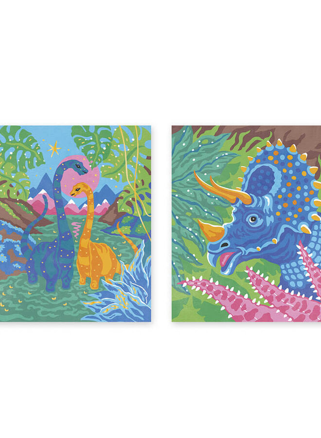 Janod - Paint By Numbers Dinosaurs