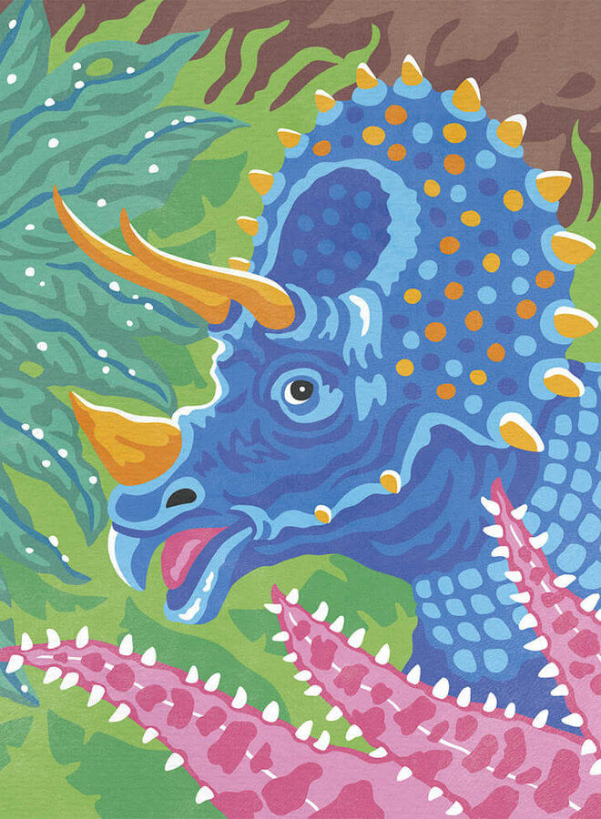 Janod - Paint By Numbers Dinosaurs