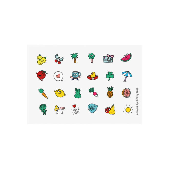 Nailmatic - MARSHI PIGLOU - Set of 2 Nail polishes and nail stickers