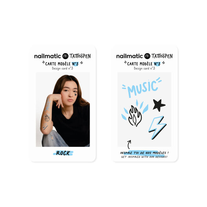 Nailmatic - TATTOOPEN DUO SET Rock Set