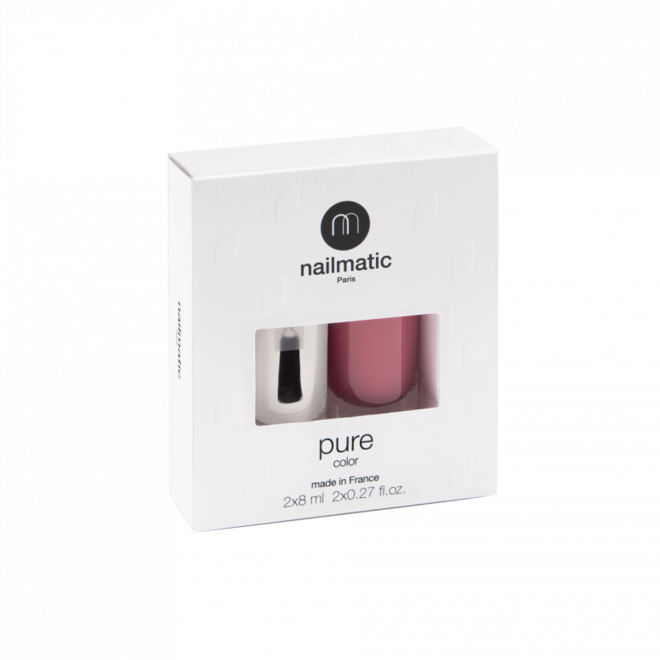 Nailmatic - PLANT-BASED NAIL POLISH SET Base & Top coat + rosewood Ninon