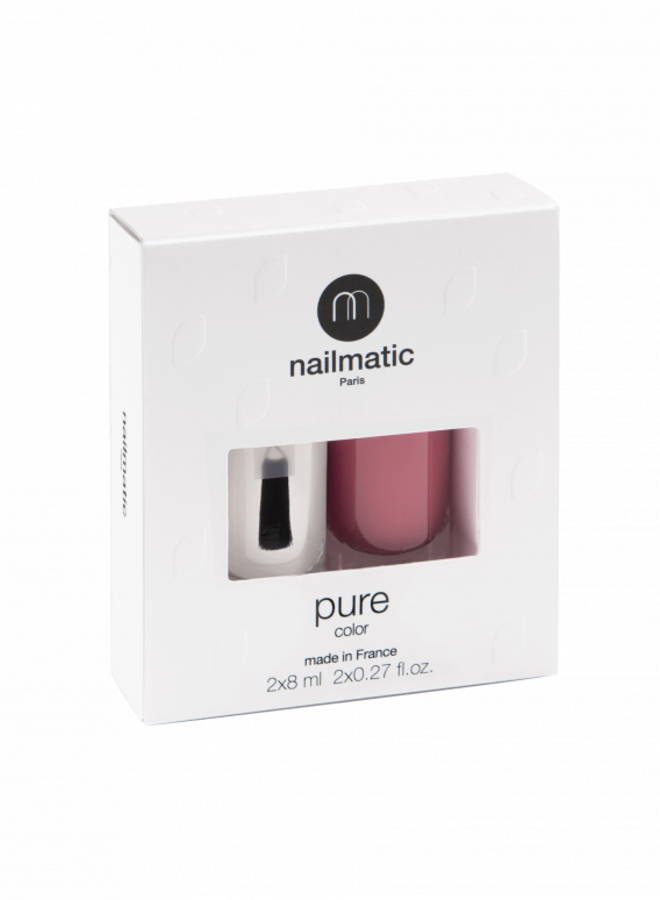 Nailmatic - PLANT-BASED NAIL POLISH SET Base & Top coat + rosewood Ninon