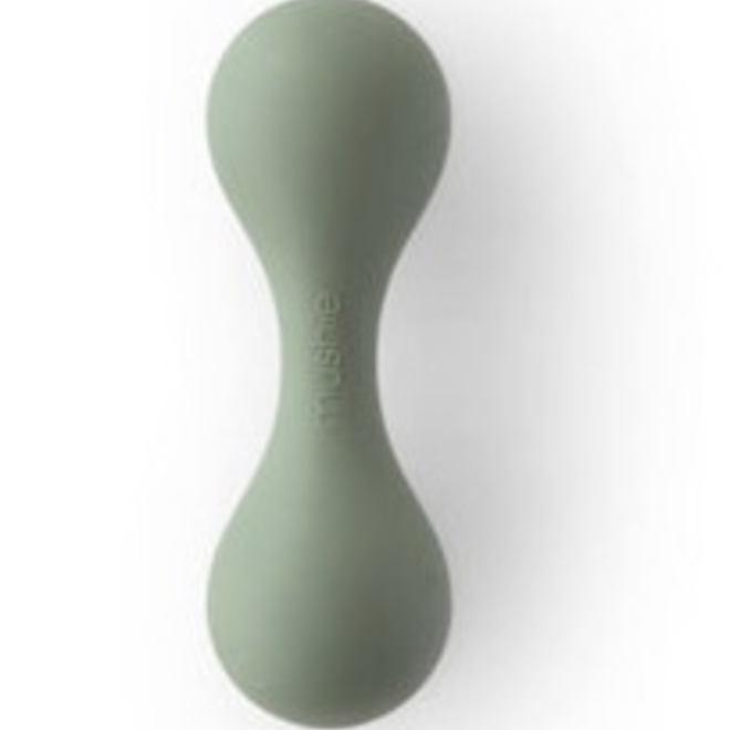 MUSHIE - RATTLE TOY SILICONE - Dried Thyme