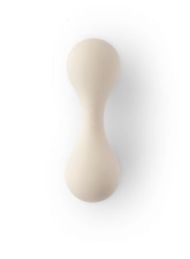 MUSHIE - RATTLE TOY SILICONE - Shifting sand