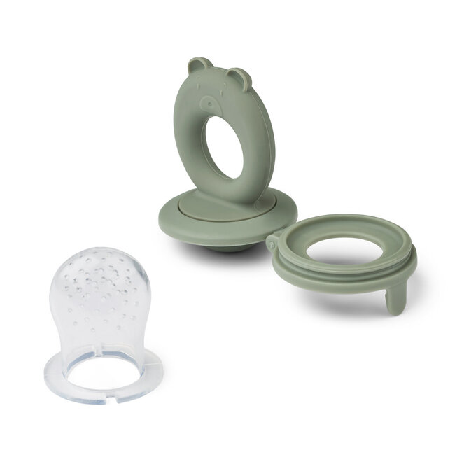 Liewood - Miranda Food Feeder 2-Pack - Faune green / Sandy