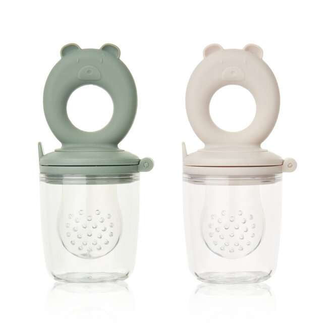 Liewood - Miranda Food Feeder 2-Pack - Faune green / Sandy