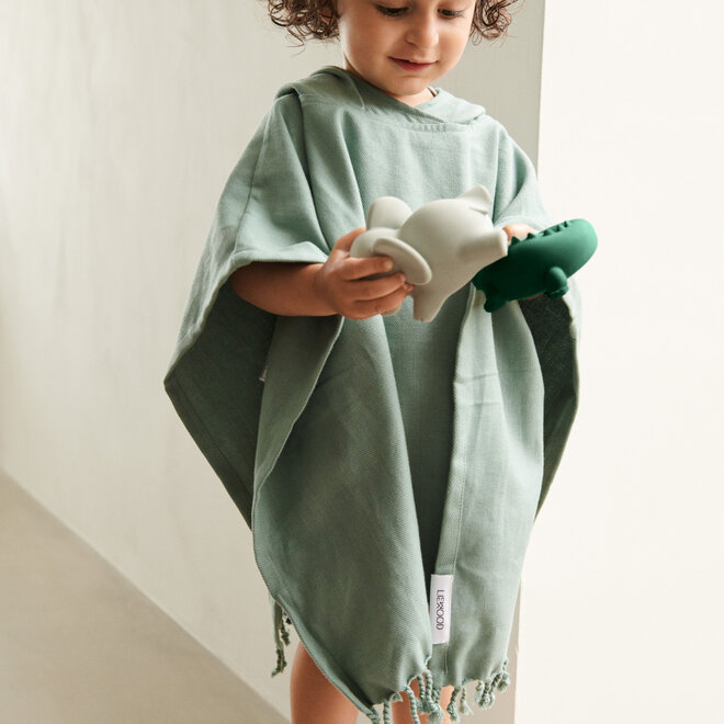 Liewood - Otis poncho - Rabbit peppermint