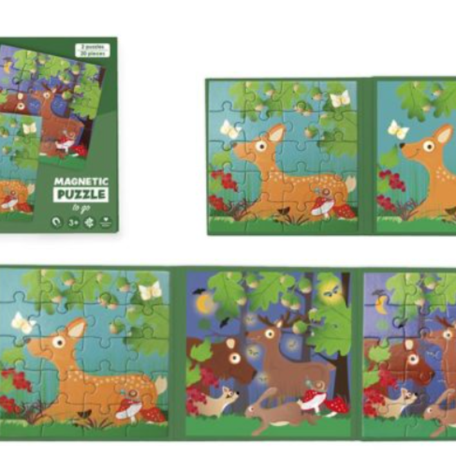Scratch Puzzel Magnetisch:  Puzzle book In the wood