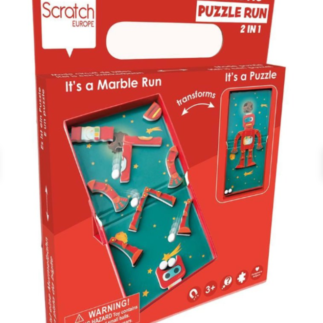 Scratch Puzzel Magnetisch: Puzzelrun 'on the go' Robot