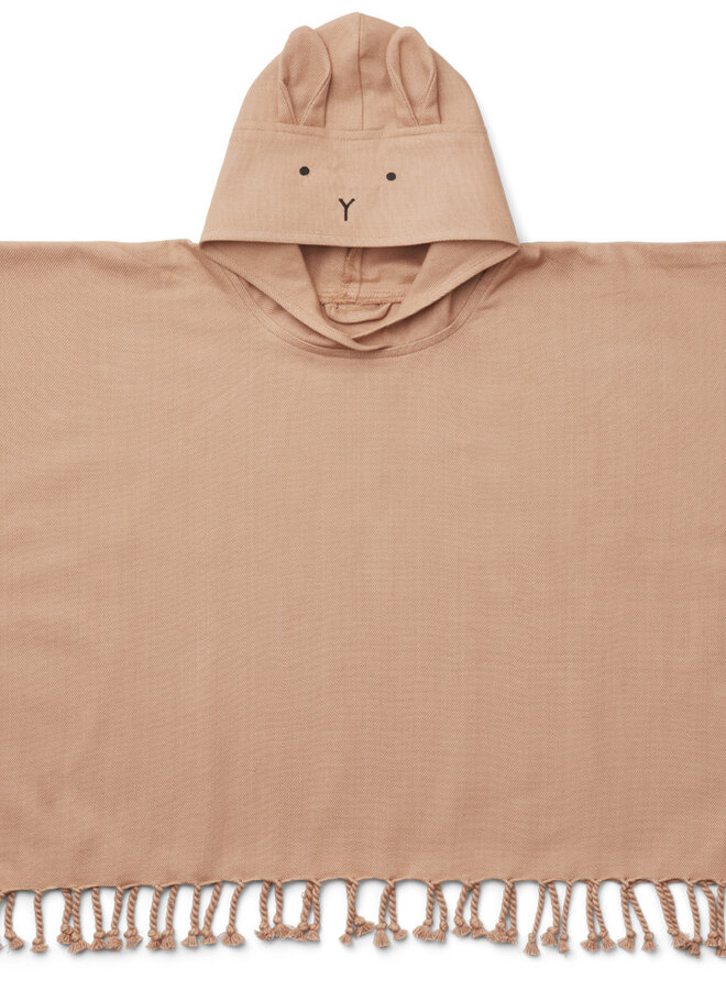 Liewood - Otis poncho - Rabbit tuscany rose