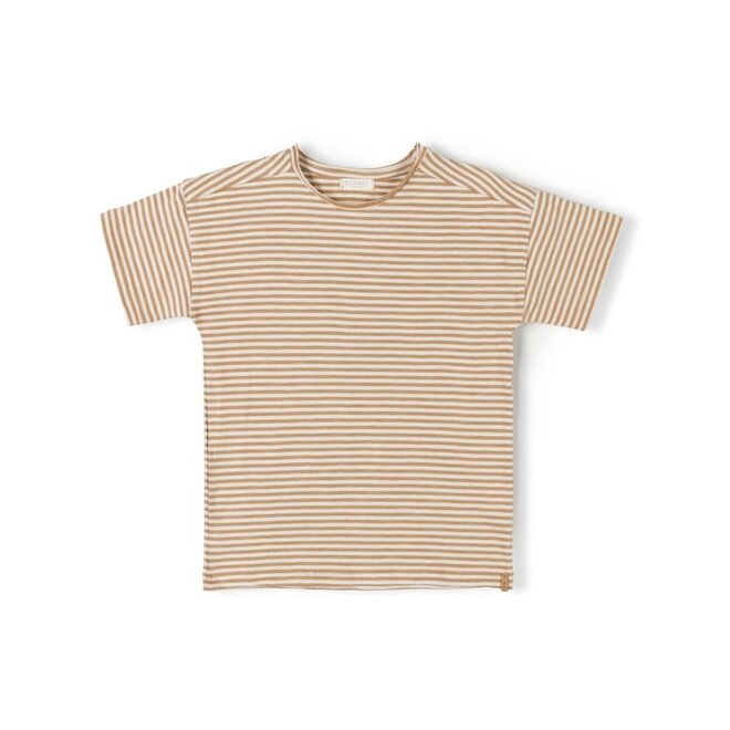 Nixnut - Com t-shirt Caramel stripe