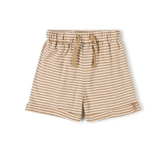 Nixnut - Lace short - Caramel stripe