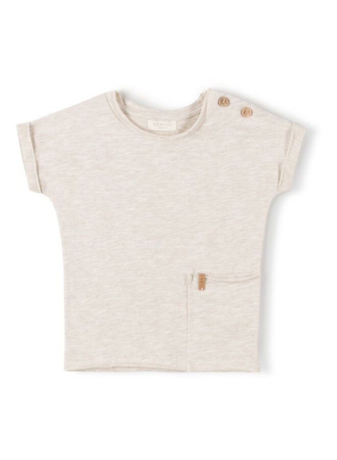 Nixnut - T-shirt beige