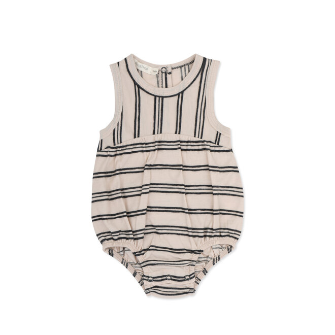 Phil & Phae - Bubble onesie textured stripes shell