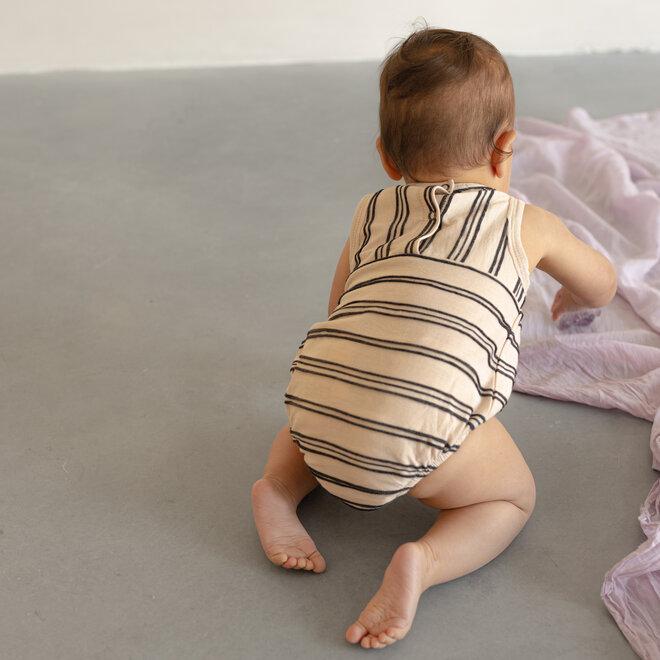 Phil & Phae - Bubble onesie textured stripes shell