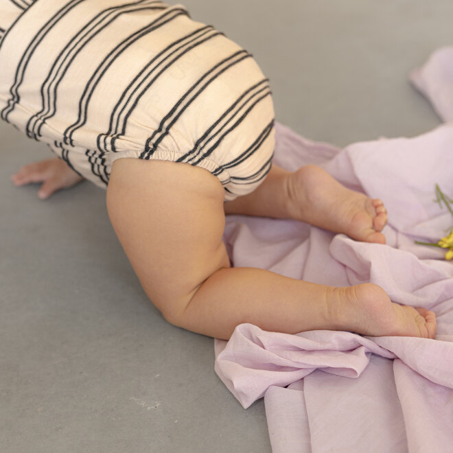 Phil & Phae - Bubble onesie textured stripes shell