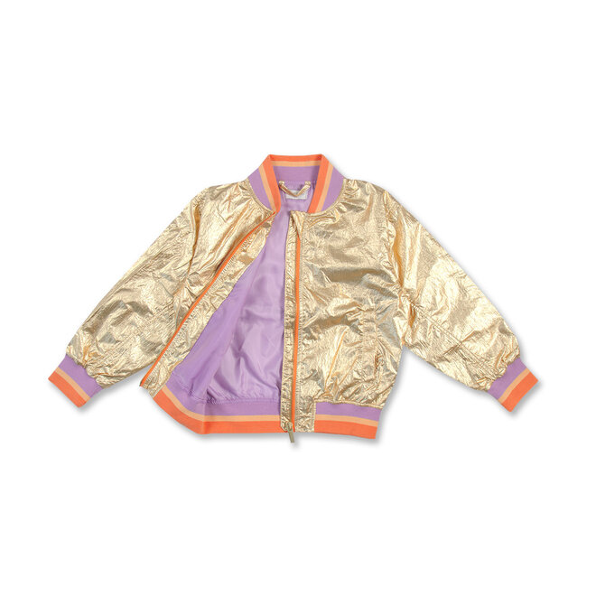 Petit Blush - Metallic jacket Gold