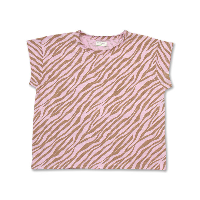 Petit Blush - T-shirt Raw neckline Sebra
