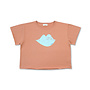 Petit Blush - Raw edge t-shirt KISS Cork
