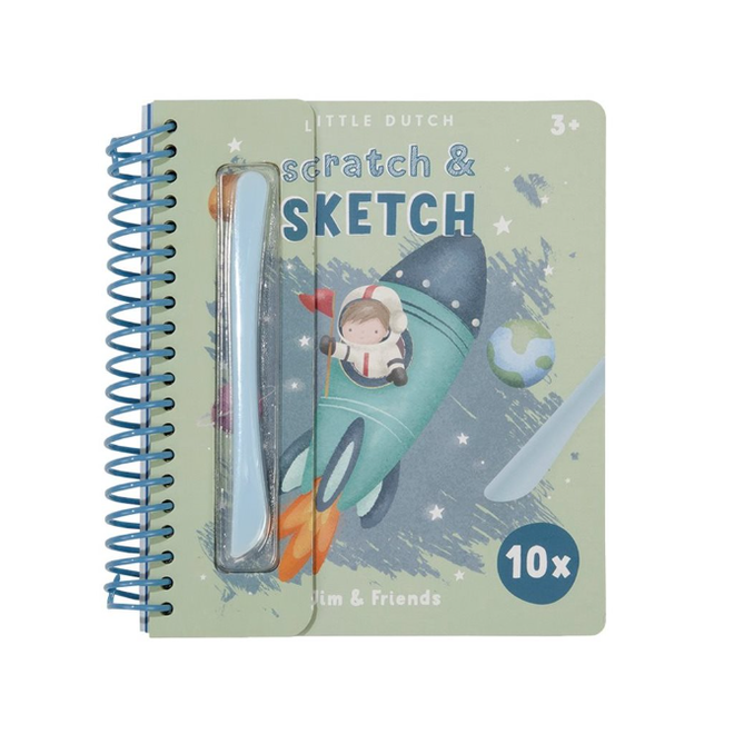 Little Dutch - Scratch & sketch book Jim & friends