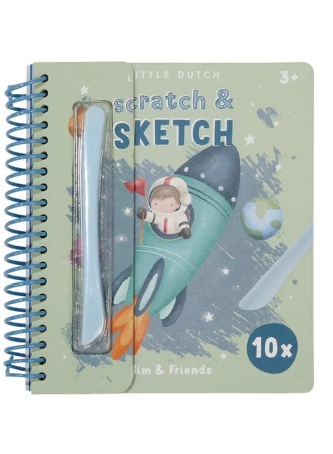 Little Dutch - Scratch & sketch book Jim & friends
