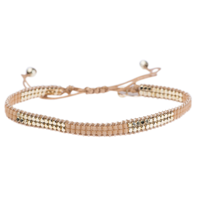 Meet Coco - Moose beige gold armband