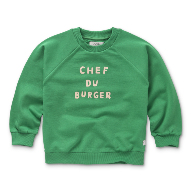 Sproet & Sprout - Sweatshirt raglan Chef du burger Mint green