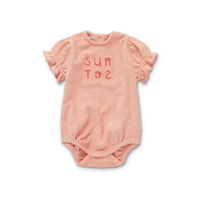 Sproet & Sprout - Romper balloon Sunset Blossom pink