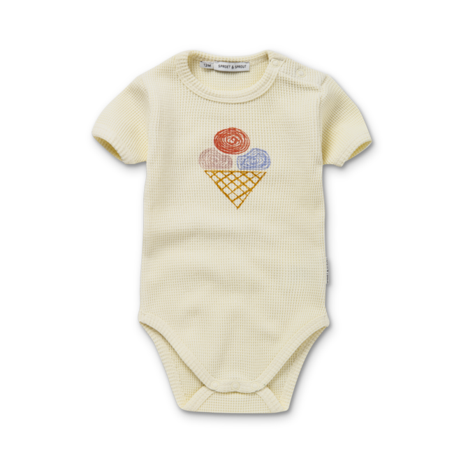Sproet & Sprout - Romper Ice cream Pear off white