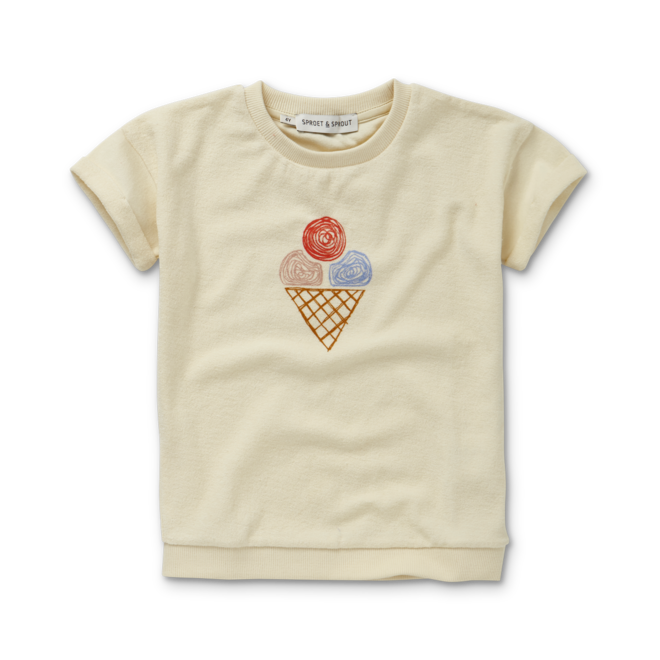 Sproet & Sprout - Sweatshirt shortsleeve Ice cream Pear off white