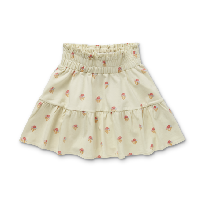 Sproet & Sprout - Skirt Ice cream print Pear off white