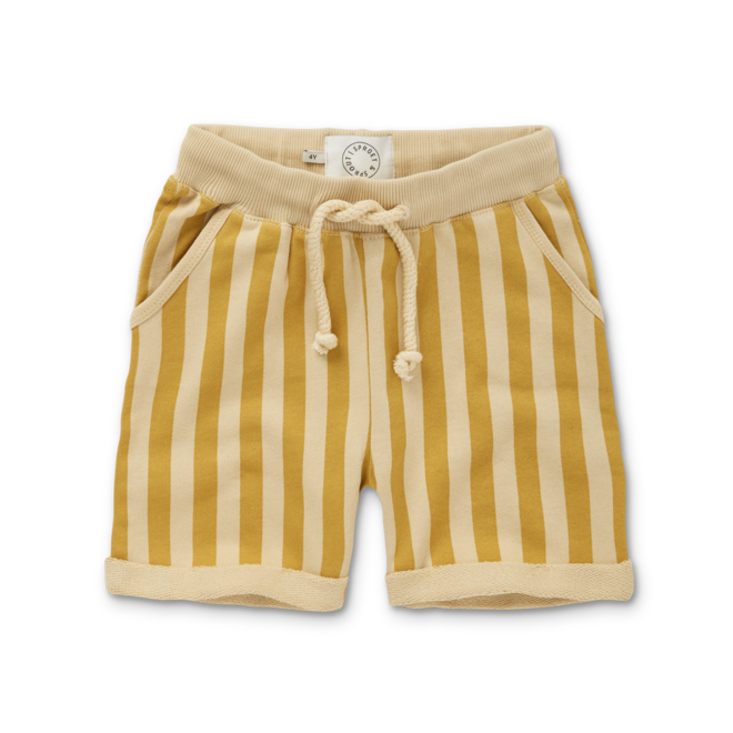 Sproet & Sprout - Sweat short Stripe print Honey