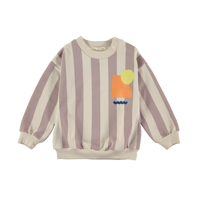 Babyclic - Sweatshirt stripes pink