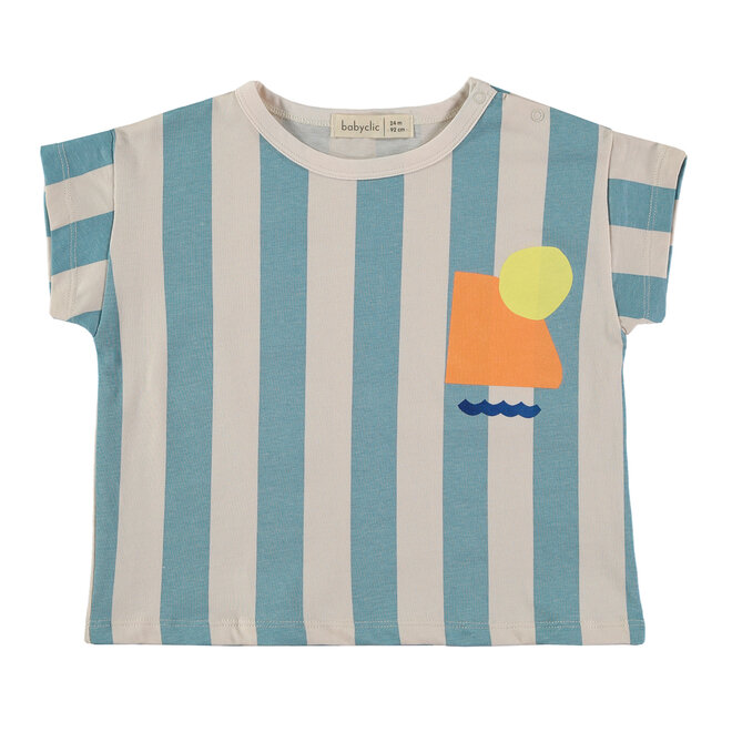 Babyclic - T-shirt stripes blue